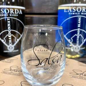 Salsa Grill Stemless Wine Glass